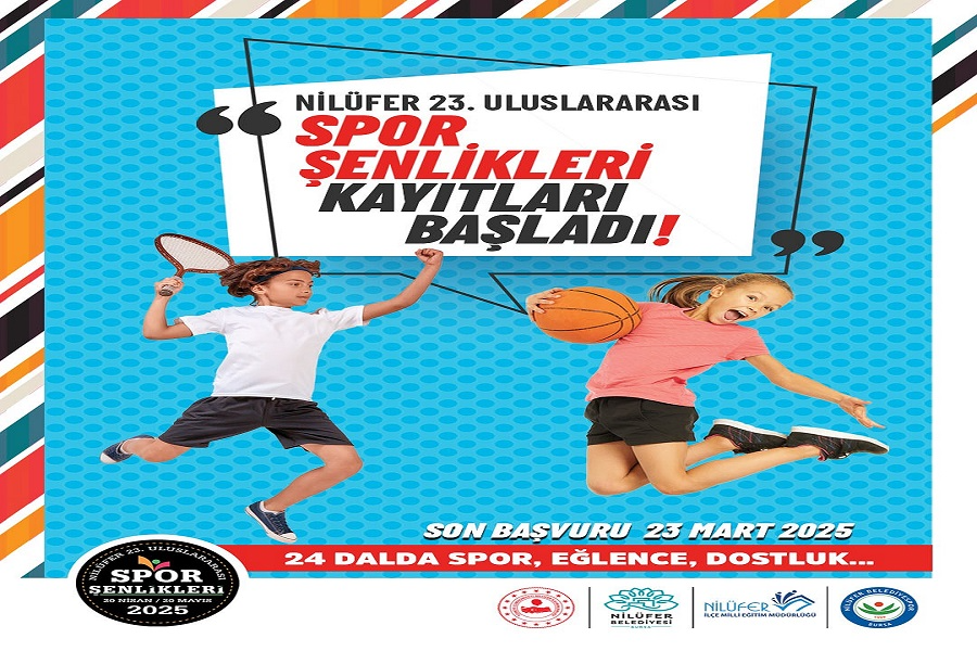 Nilüfer 23. Uluslararası Spor Şenlikleri Kayıtları Devam Etmektedir.